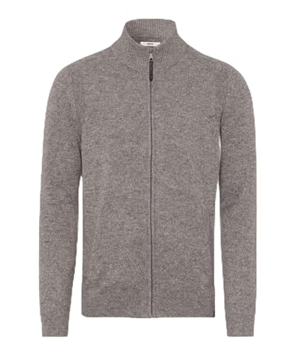 BRAX - Herren Strickjacke mit Reißverschluss Style Jake (23-2338), Größe:5XL, Farbe:Platin (04) von BRAX