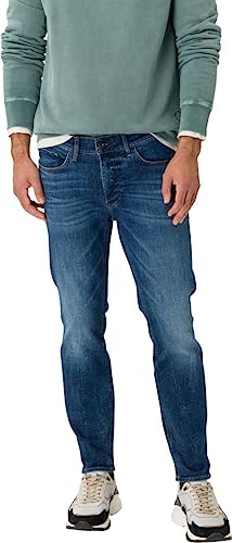 BRAX Herren Style Chris schmale Five-Pocket Vintage-Look Jeans, Dark Blue Used, 33W / 34L von BRAX