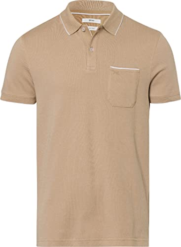 Brax Herren Style Paddy Two Tone Piqué Poloshirt in Sportiver Optik Polohemd, Sesame, XXL von BRAX