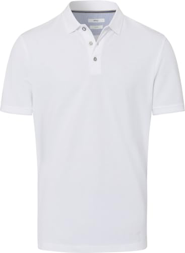 Brax Herren Style Pete U Hi-Flex Poloshirt in Sommerlichen Farben Polohemd, White, XL von BRAX