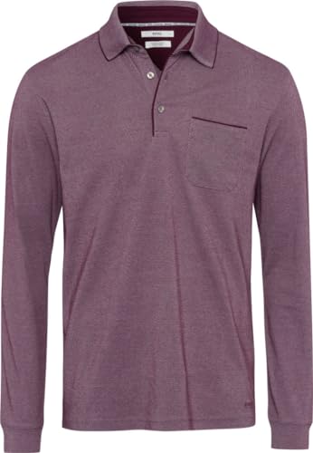 BRAX Style Pharell Easy Care Interlock - Poloshirt mit exklusiven Details,Portobello,S von BRAX