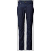 Brax Modern Fit Jeans mit Label-Patch Modell 'CHUCK' in Dunkelblau, Größe 33/34 von BRAX