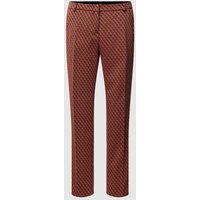 Brax Stoffhose mit Allover-Muster Modell 'MARON' in Apricot, Größe 34 von BRAX