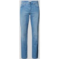 Brax Straight Fit Jeans mit Label-Patch Modell 'CADIZ' in Hellblau, Größe 33/34 von BRAX
