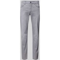 Brax Straight Fit Jeans mit Stretch-Anteil Modell 'CADIZ' in Silber, Größe 36/32 von BRAX