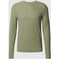 Brax Strickpullover in unifarbenem Design Modell 'Rick' in Khaki, Größe XXXL von BRAX