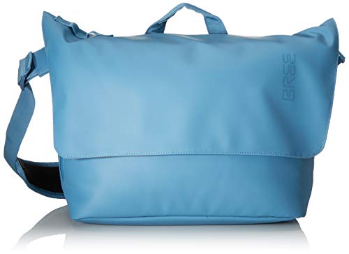 BREE Unisex-Erwachsene Punch 731, Provenc. Blue, Messenger W19 Umhängetasche Blau (Provincial Blue) von BREE