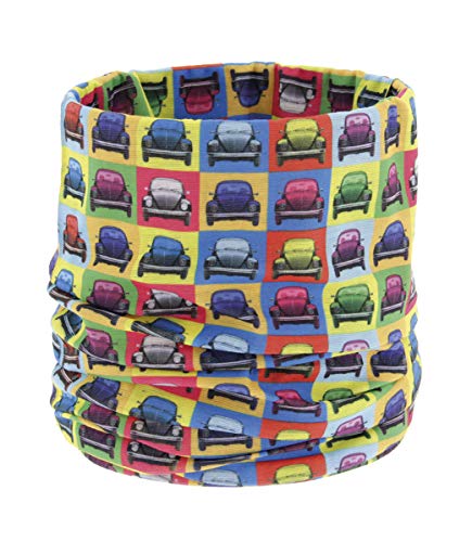 BRISA VW Collection - Volkswagen Unisex Schlauch-Schal-Bandana-Hals-Tuch-Sturm-Haube-Multifunktion-Mund-Nase-Schutz im Käfer Design (Multicolor) von BRISA