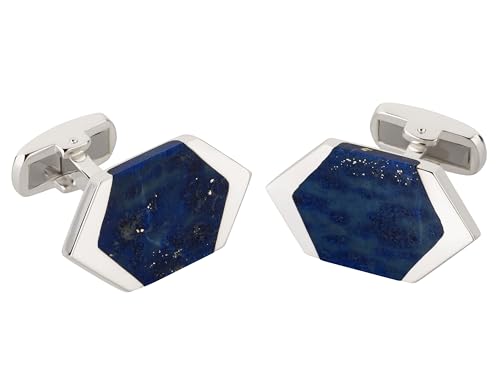 BROOKER Manschettenknöpfe Lapislazuli Silber Sechseck BROOKER Manschettenknöpfe Lapislazuli Silber Sechseck von Brooker