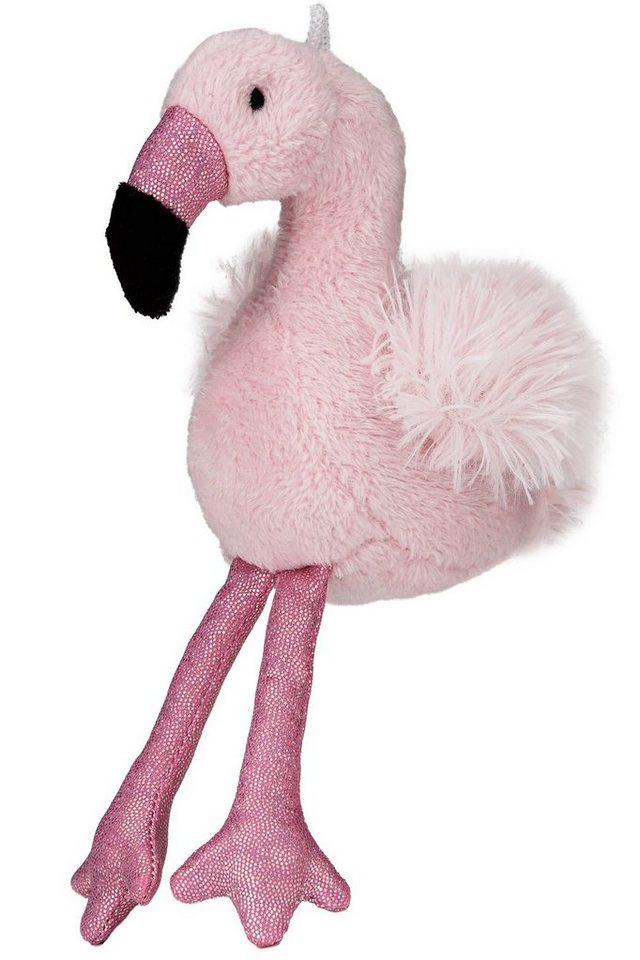 BRUBAKER Schlüsselanhänger Flamingo 20 cm mit Aufhänger, Taschenanhänger Kuscheltier mit Glitzer, Plüsch Stofftier von BRUBAKER