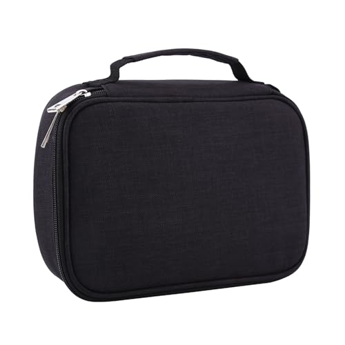 BSTCAR 72 Fächer Canvas Stiftetasche Multifunktion Faltbare Federtasche Stifttasche Reißverschluss Stifttasche Schutzhülle Hülle Stift Aufbewahrung Geschenkbox (Schwarz) von BSTCAR