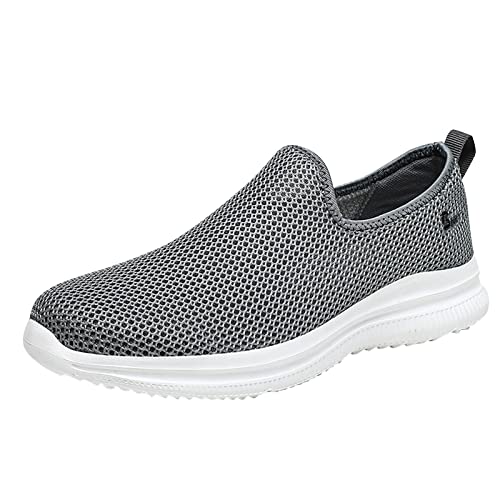 BSWFA Mode Sommer Frühling Herrenschuhe Klassischer Lederschuhe Ferse Spitze Zehe Schnürer Schnürsenkel Farbe Einfacher Britischer Anzugschuhe - dünn gewachste Schuhbänder ideal (Dark Gray, 41) von BSWFA