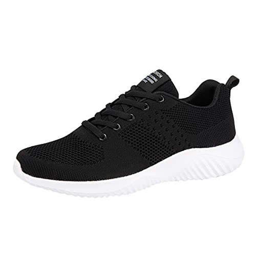 Herren Mode Sportschuhe Outdoor Mesh Bequeme Trailrunning Schuhe Wanderschuhe Atmungsaktiv Leicht Laufschuhe Sportschuhe rutschfeste Outdoor Trekkingschuhe (Black-C, 40) von BSWFA