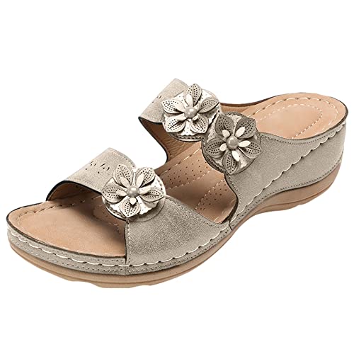 Sandalen Damen Sommer Leicht Strandsandalen mit Kordelzug Sommer Meer Pool Strand mit Absatz Sommer Bequem Elegant Sandalen Strandschuhe Hausschuh Schwarze Treckingsandale Elegante Schuhe Damen von BSWFA