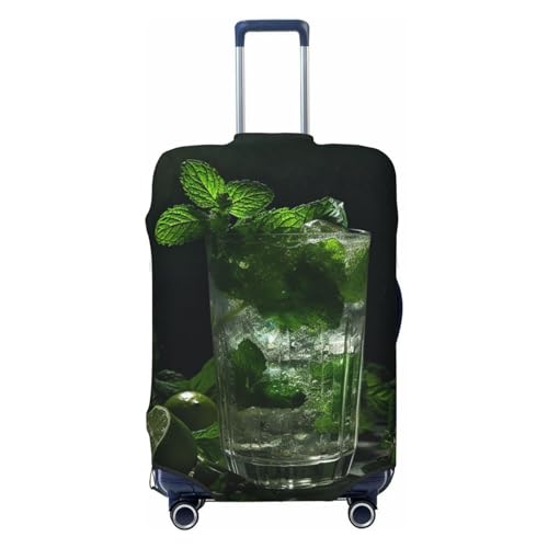 BTCOWZRV Mint Garnierte Weinglas-Gepäckabdeckung, stilvolle Kofferabdeckungen für Gepäck, TSA-geprüft, elastisch, waschbar, Koffer-Schutz, kratzfest, Reisegepäckabdeckungen für 45,7–81,3 cm Gepäck, BTCOWZRV Mint Garnierte Weinglas-Gepäckabdeckung, stilvolle Kofferabdeckungen für Gepäck, TSA-geprüft, elastisch, waschbar, Koffer-Schutz, kratzfest, Reisegepäckabdeckungen für 45,7–81,3 cm Gepäck, von BTCOWZRV