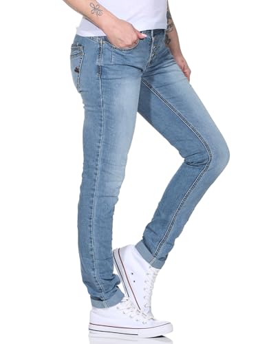 Buena Vista Jeans Hosen Damen - Malibu - Stretch Denim - helleres Jeansblau - Gr. XL von Buena Vista