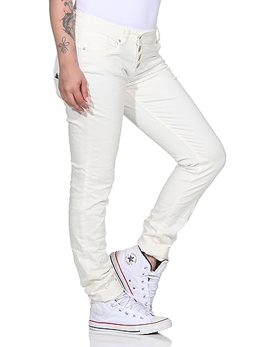 Buena Vista Jeans Hosen Damen - Malibu - Stretch Twill - roh weiß (as3, Alpha, l, Regular, Regular) von Buena Vista