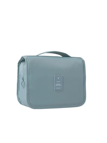 1 x Reise-Kulturbeutel, tragbare Kosmetiktasche, Wandbehang, Make-up-Aufbewahrungstasche für Duschraum-Zubehör, blau, Einheitsgröße 1 x Reise-Kulturbeutel, tragbare Kosmetiktasche, Wandbehang, Make-up-Aufbewahrungstasche für Duschraum-Zubehör, blau, Einheitsgröße von BUFANJIA