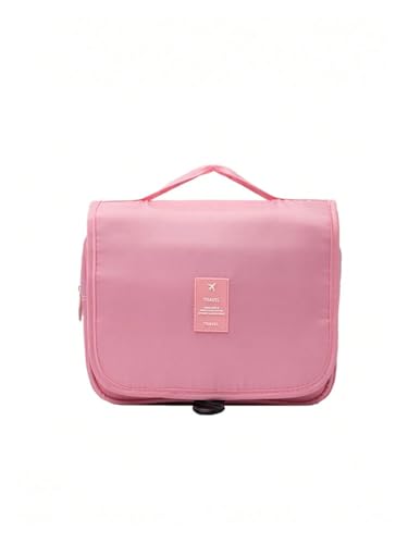 1 x Reise-Kulturbeutel, tragbare Kosmetiktasche, Wandbehang, Make-up-Aufbewahrungstasche für Duschraum-Zubehör, rose, Einheitsgröße 1 x Reise-Kulturbeutel, tragbare Kosmetiktasche, Wandbehang, Make-up-Aufbewahrungstasche für Duschraum-Zubehör, rose, Einheitsgröße von BUFANJIA