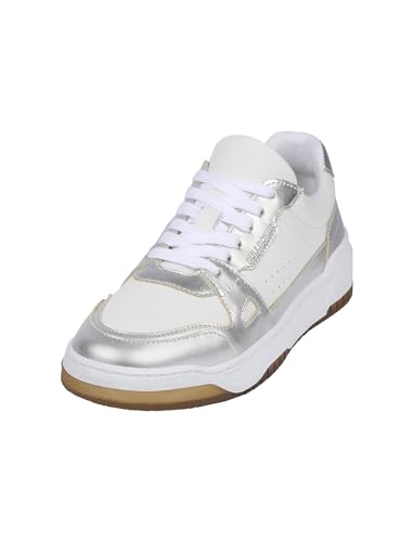 BULLBOXER Women Sneaker Low 443001E5L_ White-Silver 39 von BULLBOXER