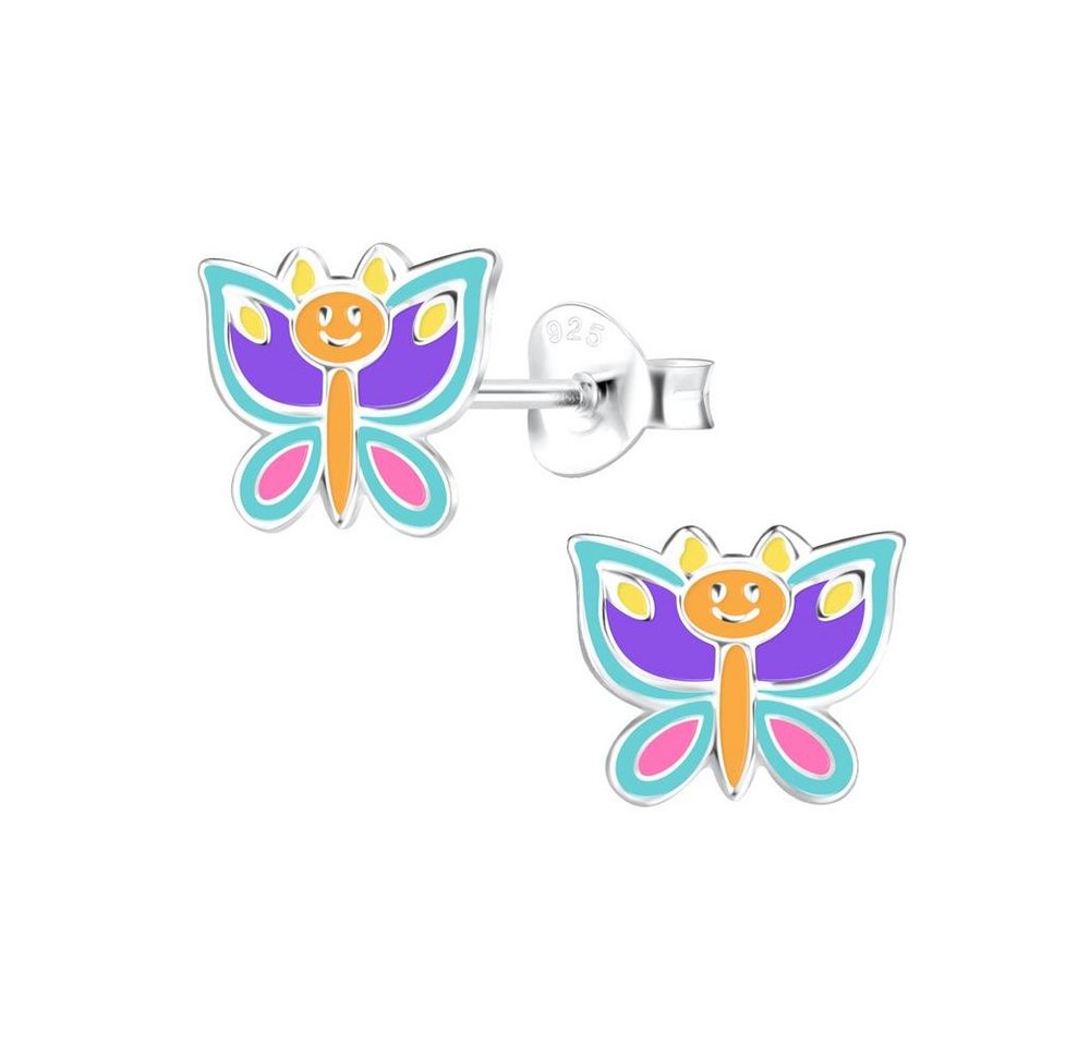 BUNGSA Ohrring-Set Ohrstecker Schmetterling aus 925 Silber für Kinder (1 Paar (2 Stück), 2-tlg), Ohrschmuck Ohrringe von BUNGSA