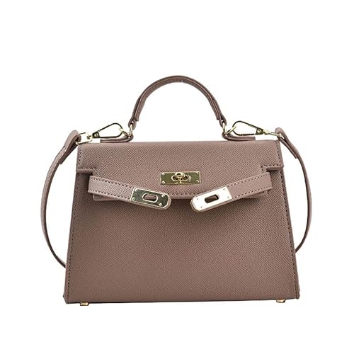 BUPEI Damentasche mit großem Fassungsvermögen, Ledertasche, modische Umhängetasche, einfache und vielseitige Umhängetasche, Handtasche (Color : Khaki) von BUPEI