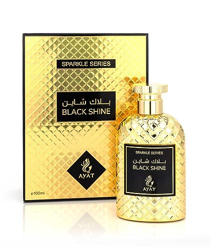 AYAT PERFUMES Eau de Parfum Sparkle Serie 100 ml arabischer Duft für Männer und Frauen – ein sinnlicher orientalischer Duft, entworfen und hergestellt in Dubai – Black Shine von BUSINESS SQUARE BS