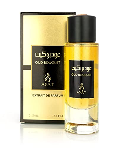 Ayat Perfume – Duft-Extrakt Privatkollektion 100 ml | Arabischer Duft für Frauen und Männer | ein lebhafter, sinnlicher und leuchtender Duft, verpackt in einer schönen Flasche – (Oud Bouqet) von BUSINESS SQUARE BS