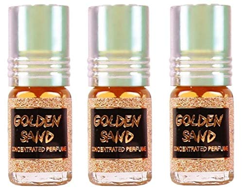 Duftöl Goden Sand, 3 ml, arabisches Oud, 100 % alkoholfreies Öl, Moschus, Halal, für Damen und Herren, langhaltend, Roll-on-Flasche, Duftnoten: Karamell, Vanille, Bernstein, süß von BUSINESS SQUARE BS