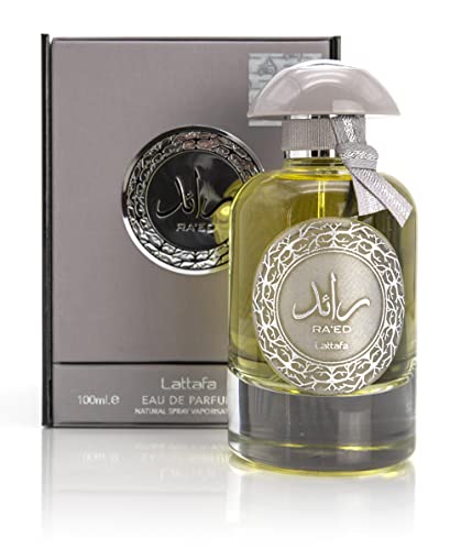 Eau de Parfum Ra'ed Silver 100 ml EDP Dubai für Herren und Frauen, aus Alcool entkalktem Alcool, Unisex, leuchtend, lebendig, Sensuel und leuchtend, verpackt in einer schönen Flasche von BUSINESS SQUARE BS