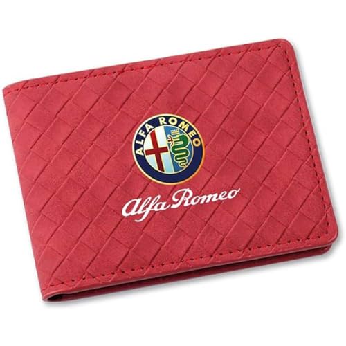 BUULOO Auto-Führerscheinkarten, für Alfa Romeo Giulia Stelvio 156 159 Tonale Ausweishülle Kartenpaket für Führerscheinkarten Autozubehör,D von BUULOO