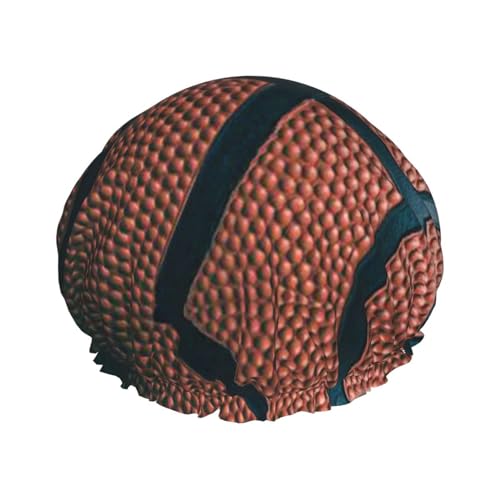 Basketball-Sport-Duschhaube mit elastischer, wasserdichter Duschhaube, doppellagig, wiederverwendbar, Ohrenschützer für Männer, Frauen und Frauen von BUULOO