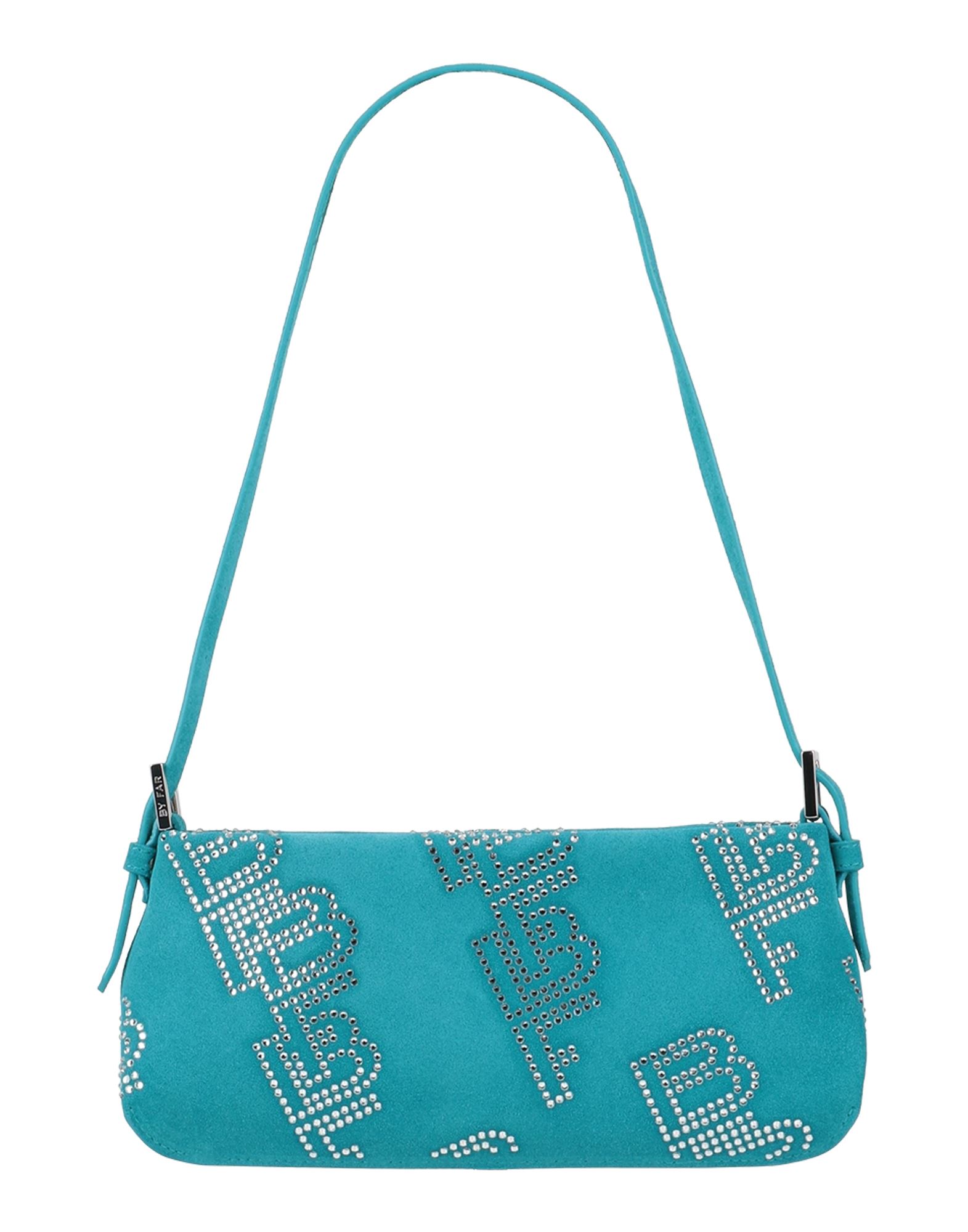 BY FAR Schultertasche Damen Azurblau von BY FAR