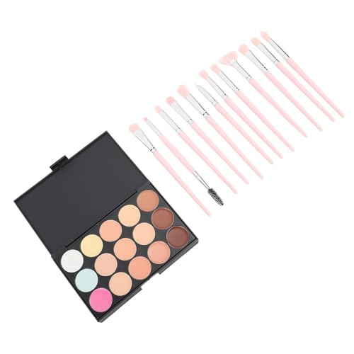 Makeup Tools Set, Kosmetik Pinsel Set ABS Synthetische Wolle 12 Professionelle Make-up Pinsel Weich für Urlaub Reisen von BYERZ