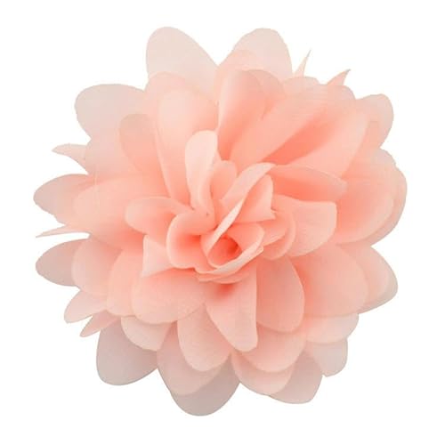 BZSDDY 10 * 11 cm 6 Stück Silber Chiffon Stoff Blume Anstecknadel Abzeichen Blumen Corsage Satin Blume/Rosen Anstecknadel Brosche Pin für Frauen Braut von BZSDDY