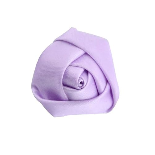 BZSDDY 35 * 9 cm 10 Stück schwarze kleine silberne Satin-Blumen-Reversnadel-Abzeichen-Blumen-Corsage Satin-Blumen-/Rosen-Reversnadel-Brosche für Frauen Braut von BZSDDY