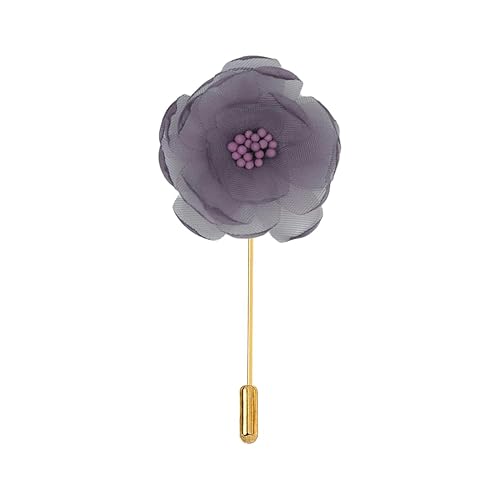 BZSDDY 4 * 9CM 10/20PCS Gaze Chifofn Gold Tuch Satin Blume Anstecknadel Abzeichen Blume Corsage Tuch Satin Blume/Rose Anstecknadel Brosche Pin Für Frauen Braut von BZSDDY