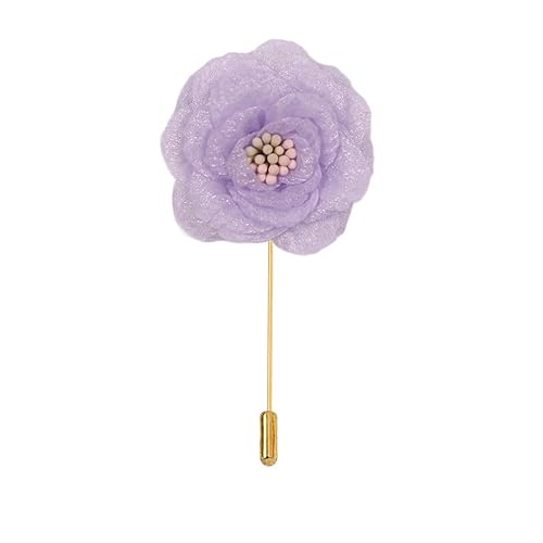 BZSDDY 5 * 9 cm 5/10 Stück Pailletten Guaze Chiffon Gold Tuch Satin Blume Anstecknadel Abzeichen Blume Corsage Stoff Satin Blume Anstecknadel Brosche Pin für Frauen Braut von BZSDDY