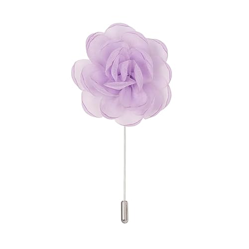 BZSDDY 8 * 10CM 3/6 Stück Kamelie Chiffon Gold Rosa Stoff Satin Blume Anstecknadel Abzeichen Blumen Corsage Stoff Satin Blume/Rosen Anstecknadel Brosche Pin für Frauen von BZSDDY