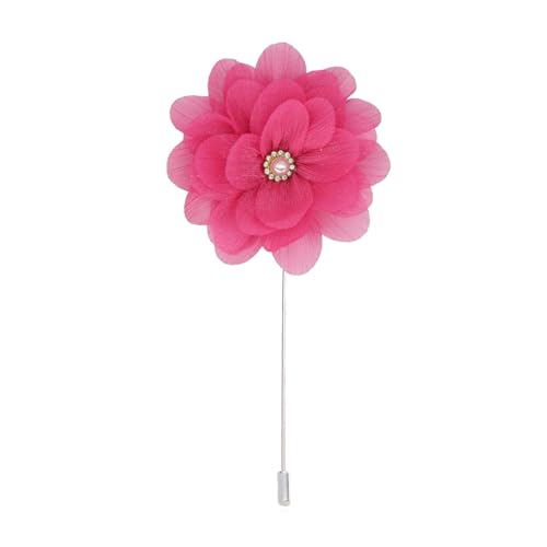 BZSDDY 8 * 11 cm 10/20 stücke Perle Silber Seide Chiffon Stoff Blume Anstecknadel Abzeichen Blume Corsage Satin Blume Anstecknadel Brosche Pin Für Frauen Braut von BZSDDY