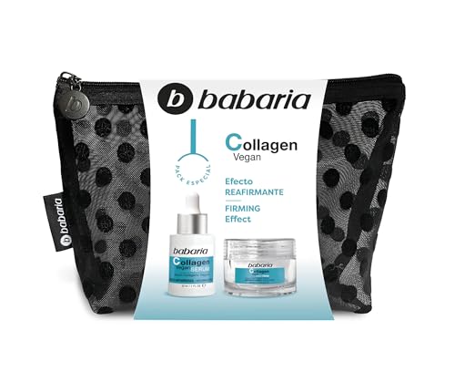 Babaria - Geschenkset für Damen, Kollagen, Kollagen-Gesichtsserum, 30 ml und straffende Gesichtscreme, 50 ml, veganes Kollagen, straffend, Anti-Falten und Anti-Falten, für Damen Babaria - Geschenkset für Damen, Kollagen, Kollagen-Gesichtsserum, 30 ml und straffende Gesichtscreme, 50 ml, veganes Kollagen, straffend, Anti-Falten und Anti-Falten, für Damen von Babaria