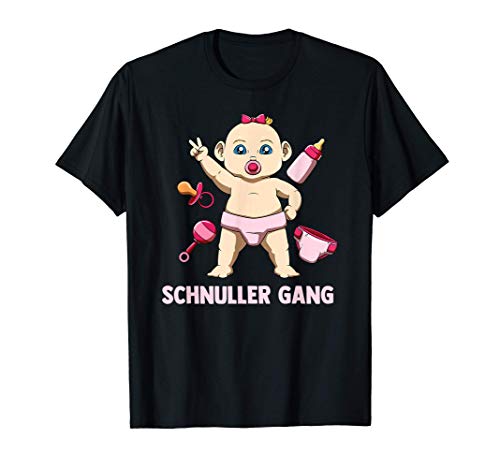 Baby Schnuller Gang T-Shirt von Baby Mädchen Gang T-Shirt