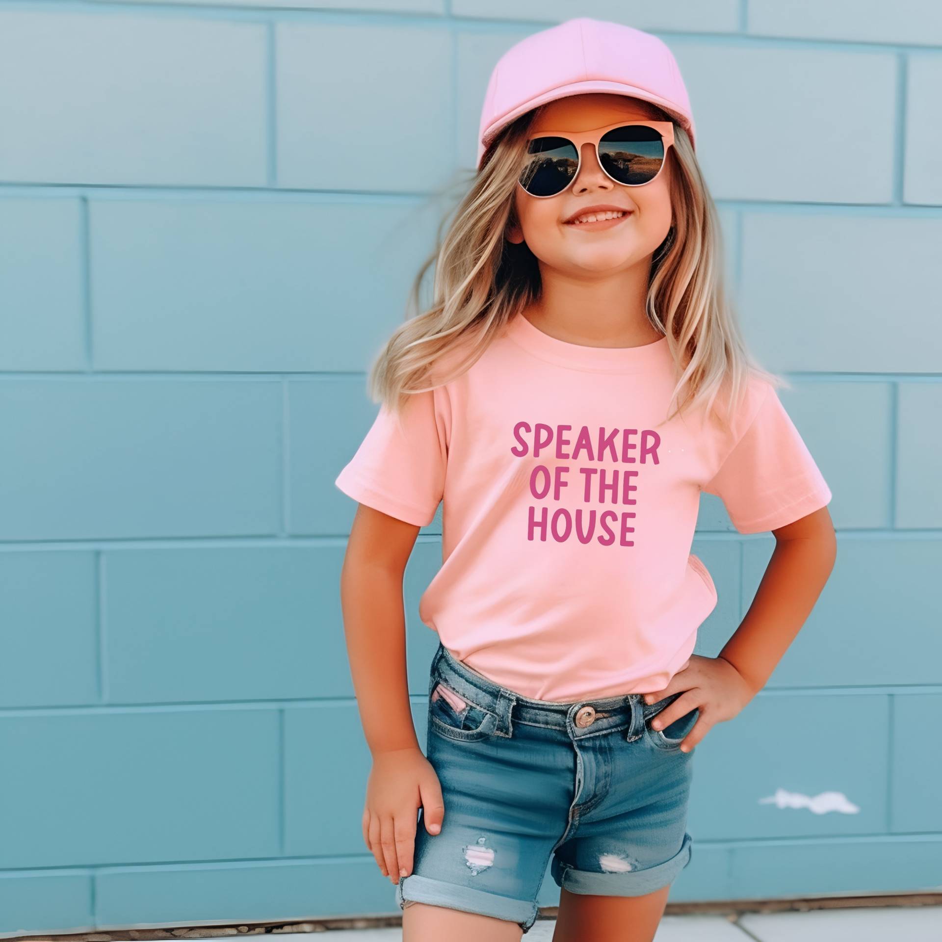 Lautsprecher Des Hauses/Kleine Mädchen T-Shirt Von Baby Be Mine Mutterschaft in Rosa Shirt Geschenk Für Die Große Schwester von BabyBeMineAndGownies