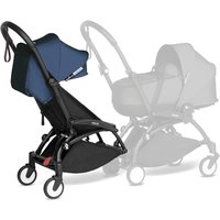 BABYZEN Kinderwagen YOYO 6+ connect White mit Textilset Air France Blue von Babyzen