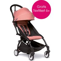 BABYZEN Kinderwagen YOYO2 6+ Black mit Textilset Ginger von Babyzen