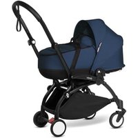 BABYZEN Kinderwagen YOYO2 0+ Black mit Liegewanne Navy Blue von Babyzen