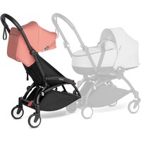 BABYZEN Kinderwagen YOYO 6+ connect Black mit Textilset Ginger von Babyzen