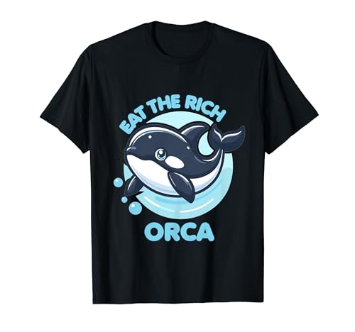 Eat The Rich Orca Grafik-T-Shirts für Herren, Damen, Jungen und Mädchen T-Shirt von Bad Omens Co.