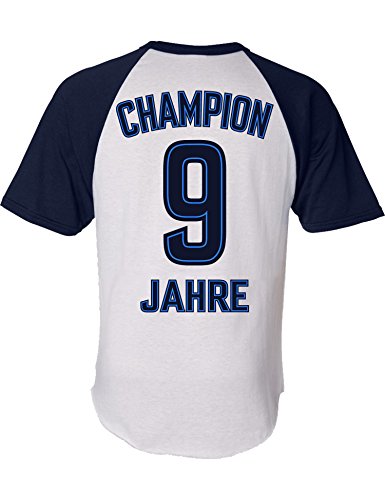 Jungen Fussball Trikot zum 9. Geburtstag - Champion 9 Jahre - Kinder Geschenk Tshirt (164) von Baddery