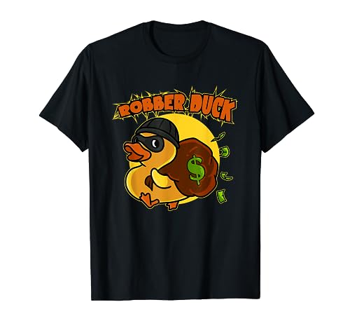 Gummiente und Badeente als Robber Duck Gelbe Ente T-Shirt von Badeente Enten Quietscheentchen Lustiges Entchen